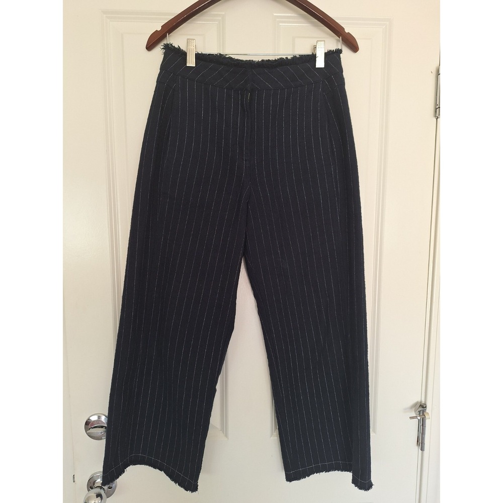 Alexander Wang Blue Tweed striped trousers size 4